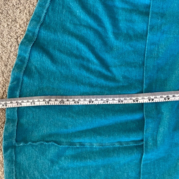 Soft Surroundings Jersey Knit High Low Aqua / Turquoise Comfy Elegant Dress Sz M - Picture 8 of 10